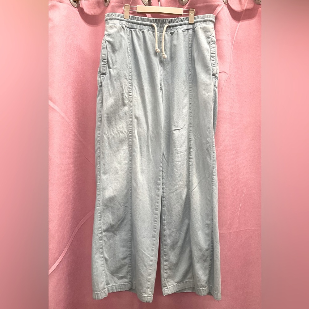 We The Free Light Blue Wide Leg Pants